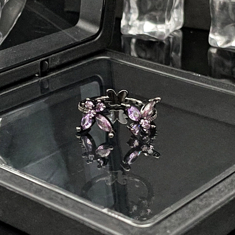 Wholesale  Color Butterfly Open Ring