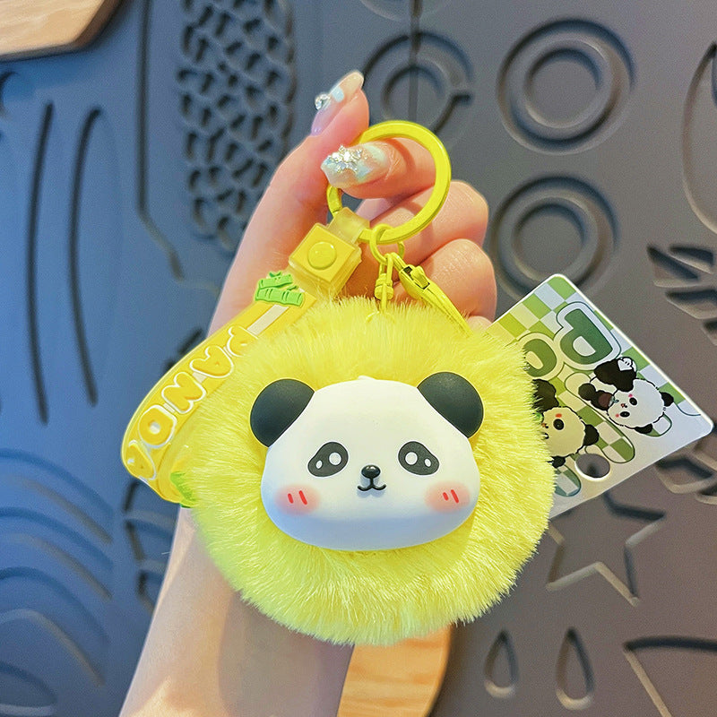 Wholesale Cute Cartoon Plush Ball Panda Keychains ACC-KC-HangLi015