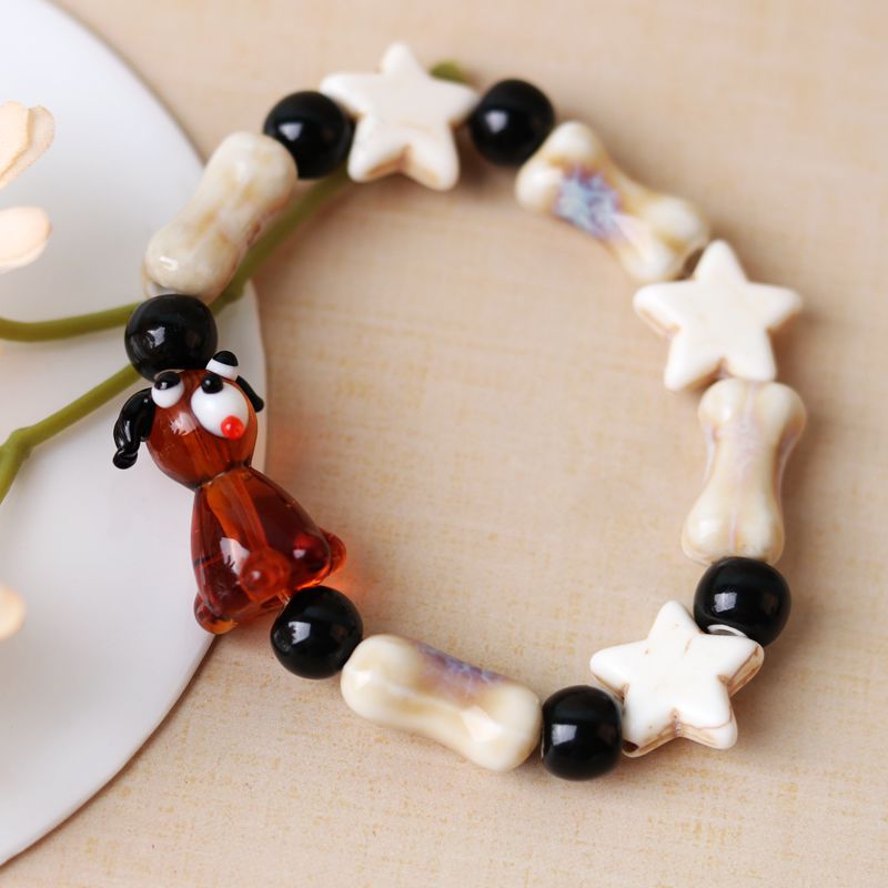 Wholesale Ceramic Puppy Bracelet ACC-BT-YXH004