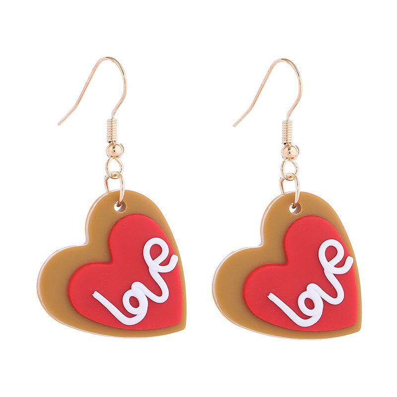 Wholesale Polymer Clay Valentine' s Day XO Heart Envelope Earrings