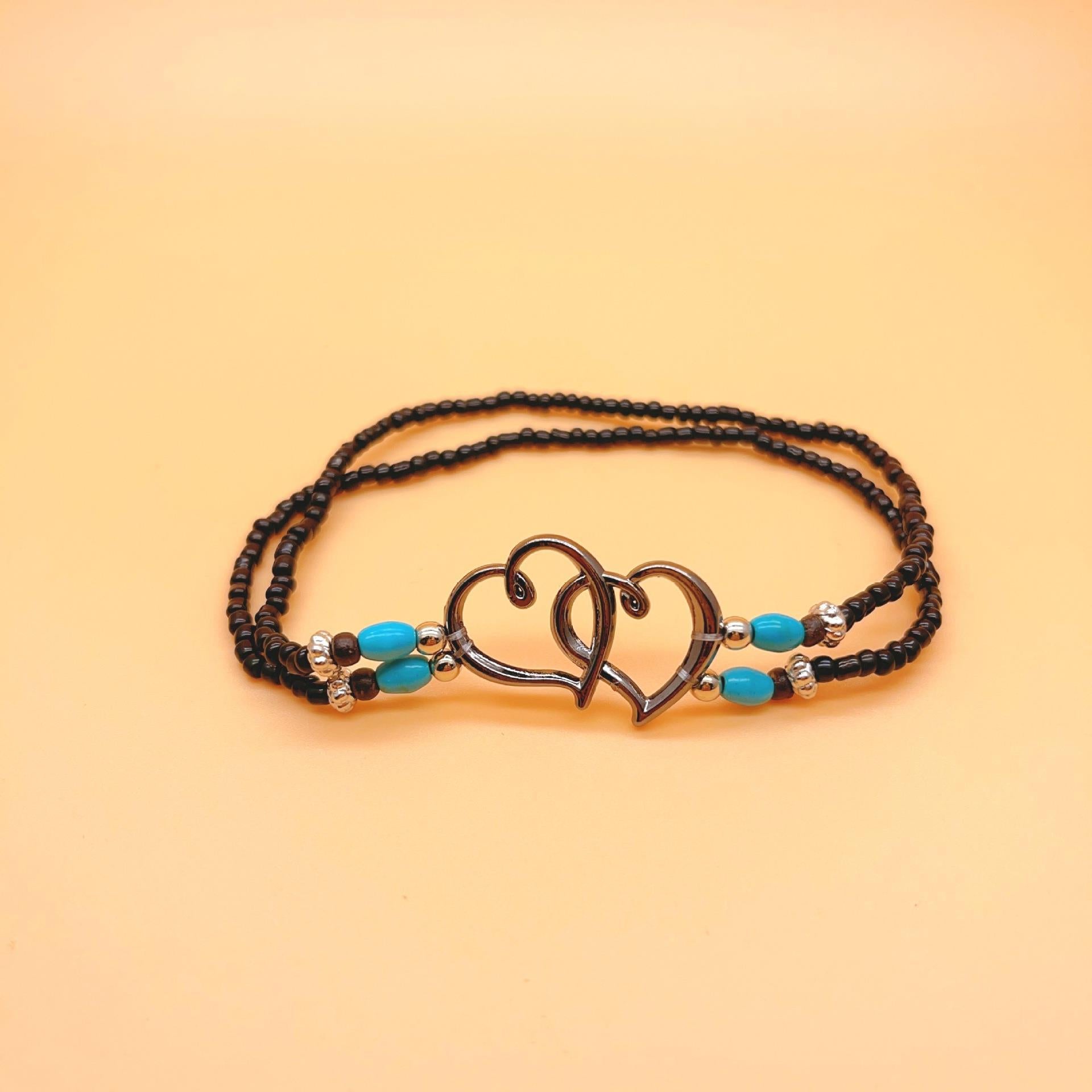 Wholesale Beach Style Footwear Stacked Love Rice Bead Anklets ACC-AS-Gaot001