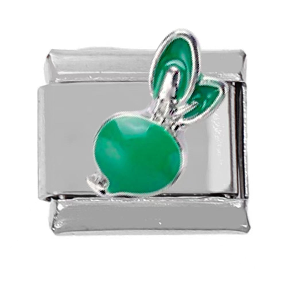 Wholesale 5pcs Italian Charm Bracelet Charm Module Stainless Steel Vegetable and Fruit Bracelet 9mm DIY Pattern Free Stitching Detachable Composable Bracelet ACC-BT-DaLiang004