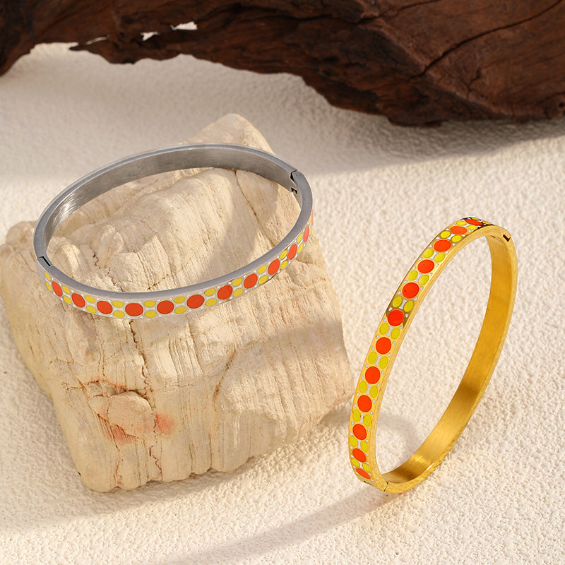 Wholesale colorful stainless steel bracelet