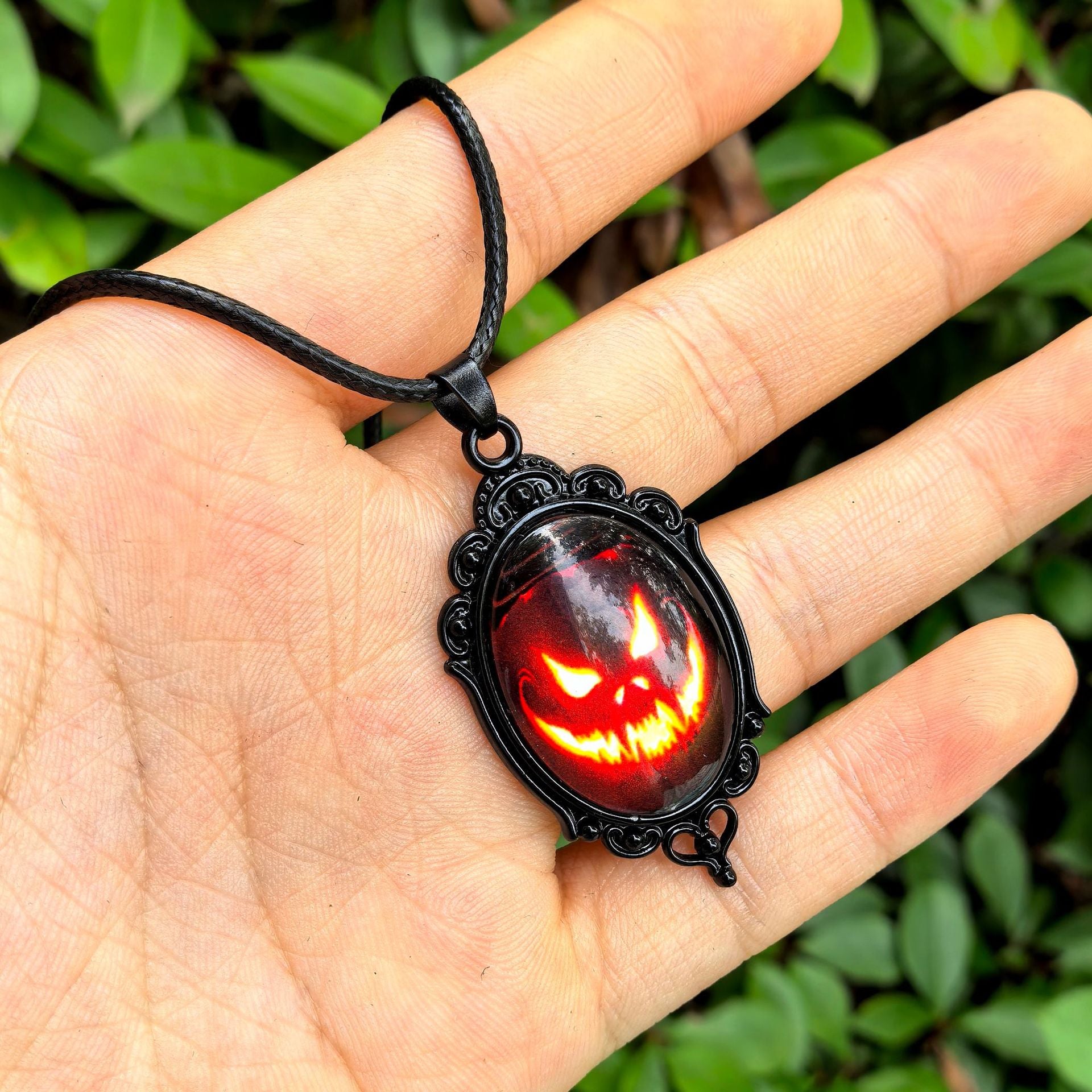 Wholesale  Halloween Dark Series Pu Leather Necklace
