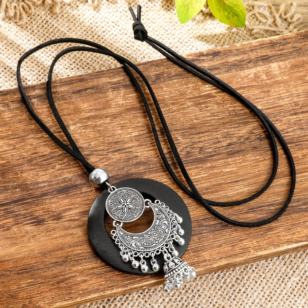 Wholesale Ethnic Style Long Sweater Chain Necklace Retro Artistic Fashion Jewelry Gift