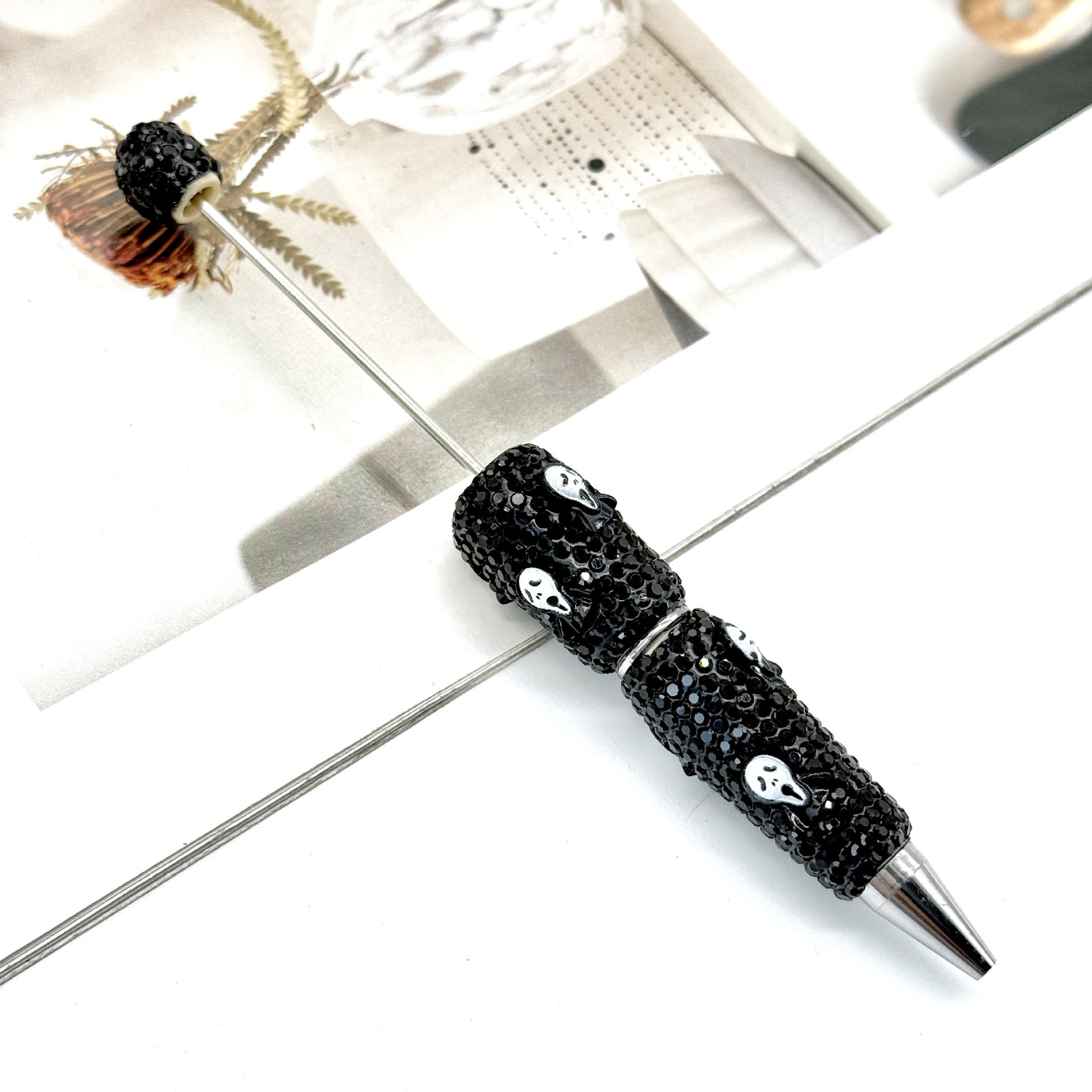 Wholesale  Full Diamond  Skull Pumpkin Ghost Series Beadable Pens