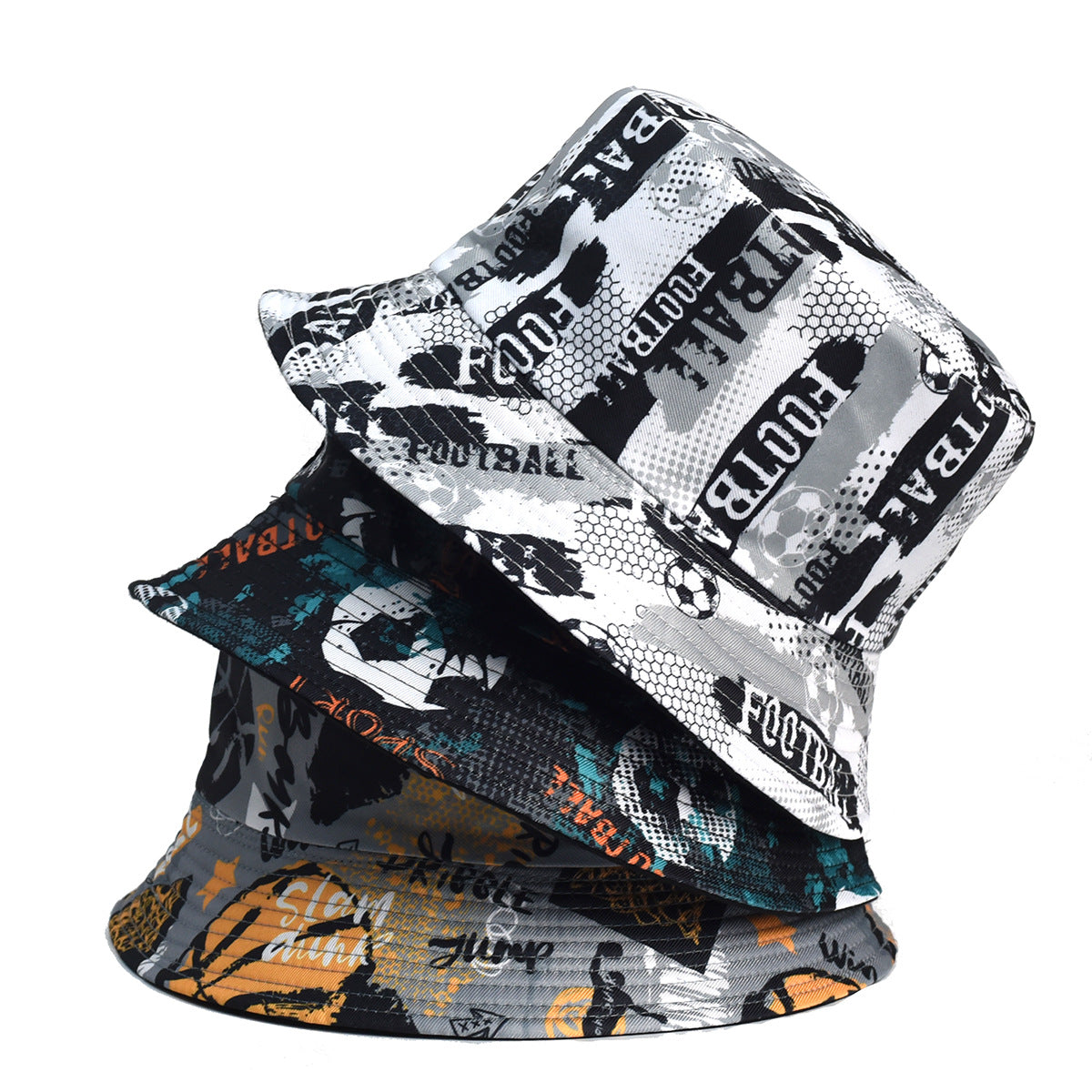 Wholesale Cartoon Football Print Bucket Hat ACC-HT-YuXue013