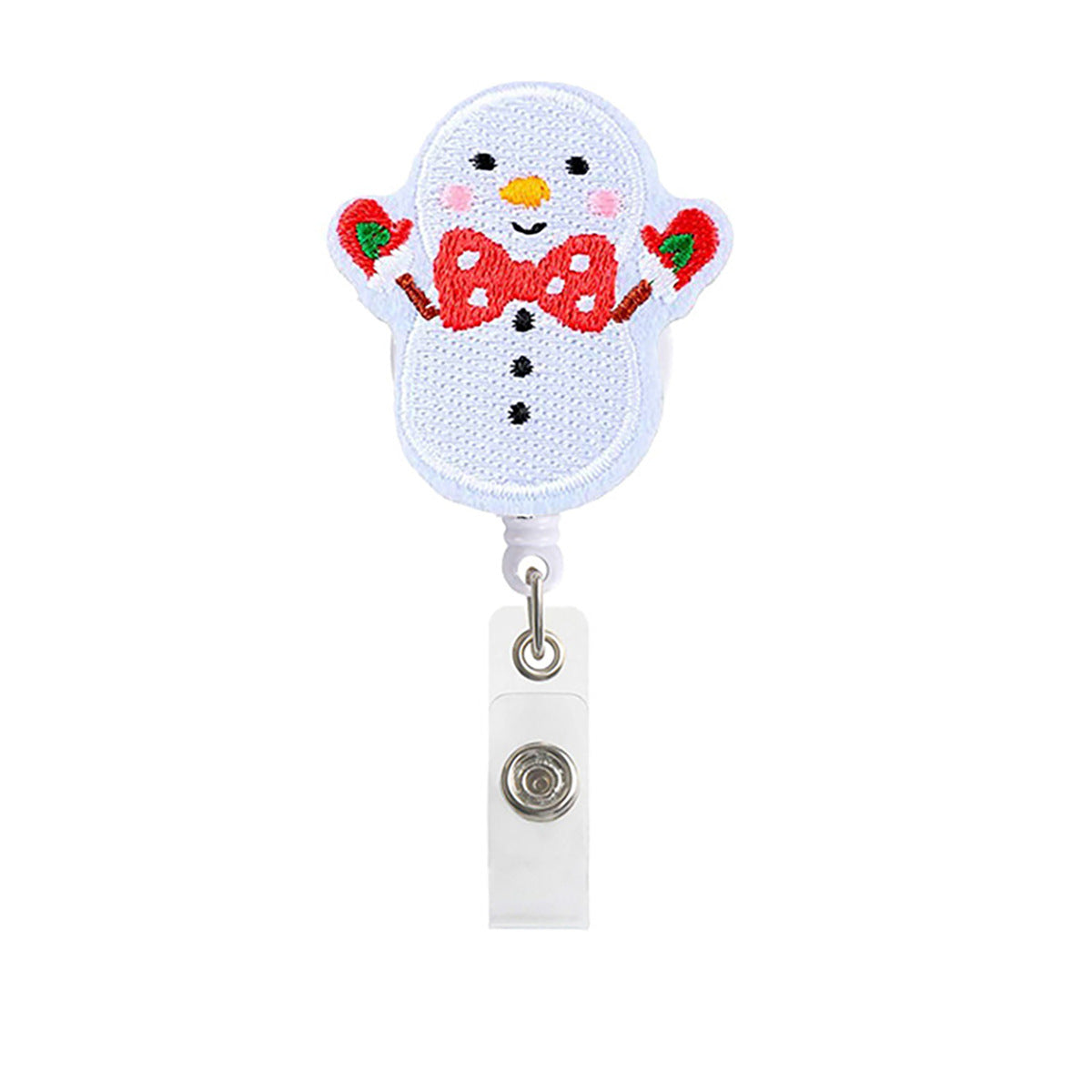 Wholesale Christmas  Easy-pull Felt Telescopic  Badge Reels
