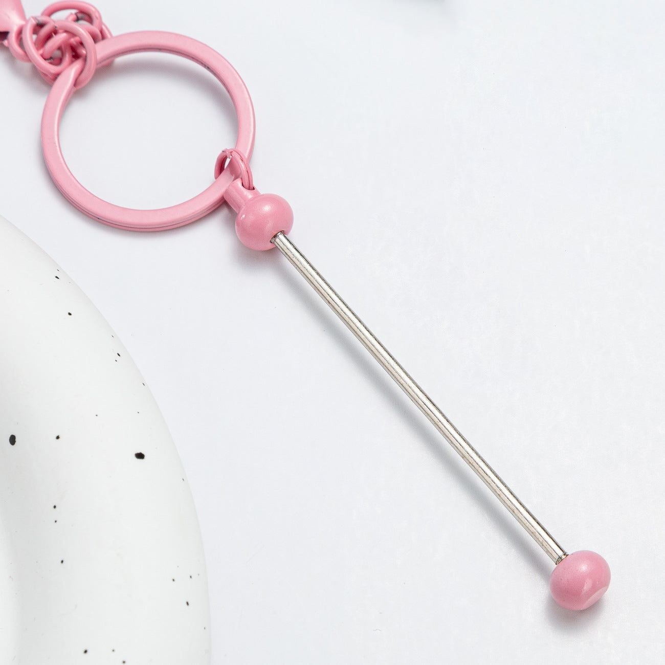 Wholesale Beadable Keychains Colorful DIY Beaded Keychains ACC-KC-HuaH008