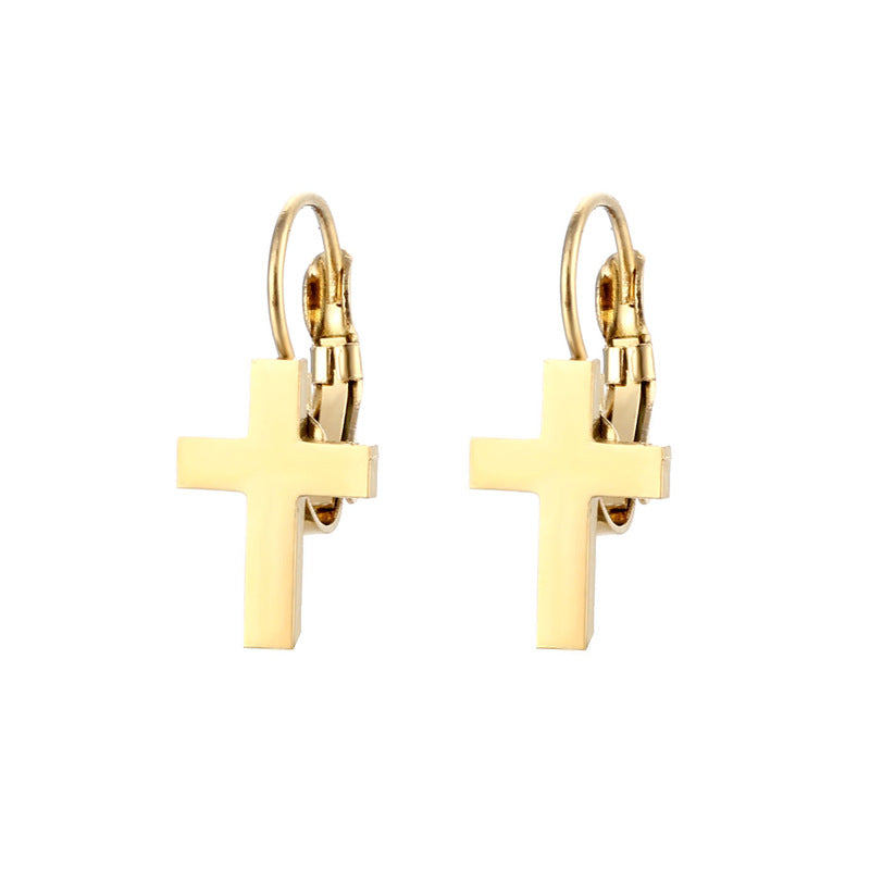 Wholesale Stainless Steel Cross Earrings ACC-ES-MinM031