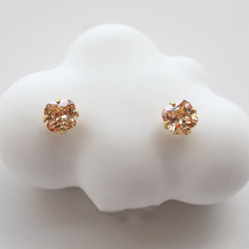 Wholesale Citrine Gem 925 Sterling Silver Earrings