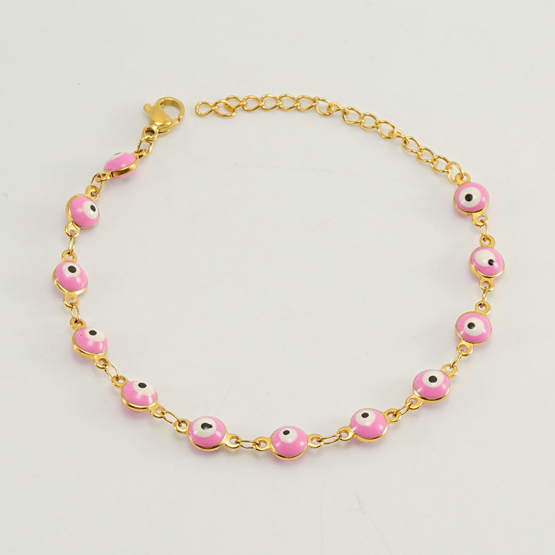 Wholesale Devil's Eye Bracelet  Titanium Steel Fashion Eye Bracelet