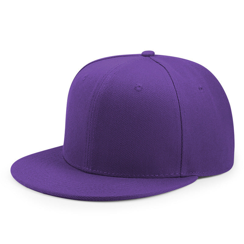 Wholesale Fashion Six Panel Hard Top Flat Brim Hip Hop Baseball Cap Unisex Streetwear Summer Casual Hat