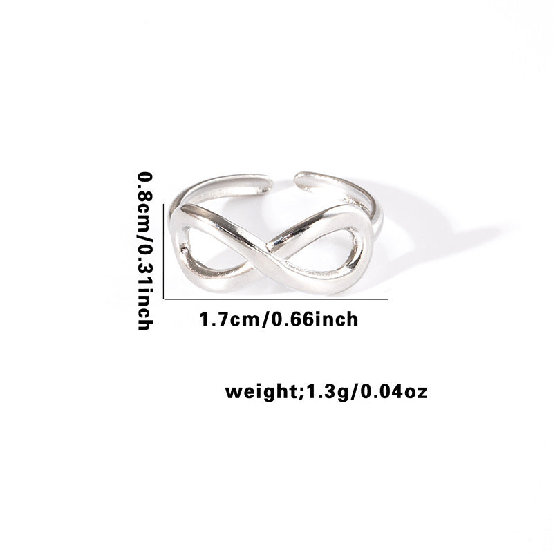 Wholesale Gold Plated Titanium Steel Heart Cut Out Ring Fashion Jewelry Accessory for Everyday Wear