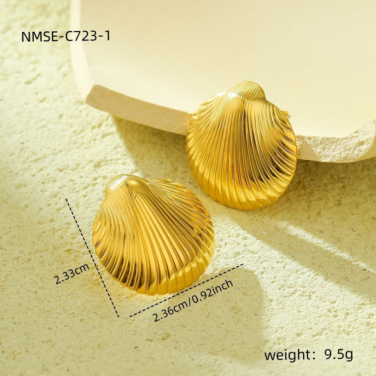 Wholesale  Metal Shell Series Stainless Steel Earrings