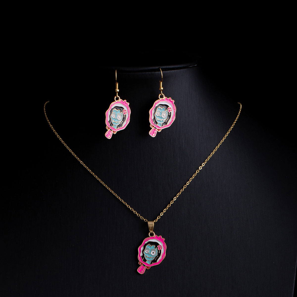 Wholesale Gothic  cartoon ghost earrings skull jewelry