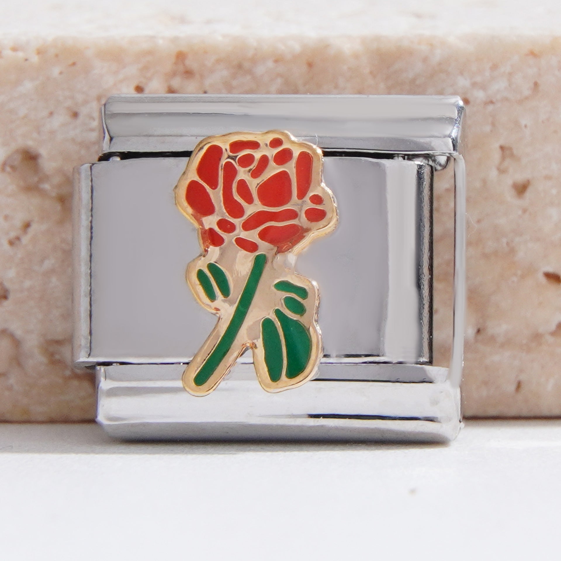 Wholesale Italian Charm Bracelet 9mm DIY Splicing Colored Oil Drop Stainless Steel Composable Bracelet