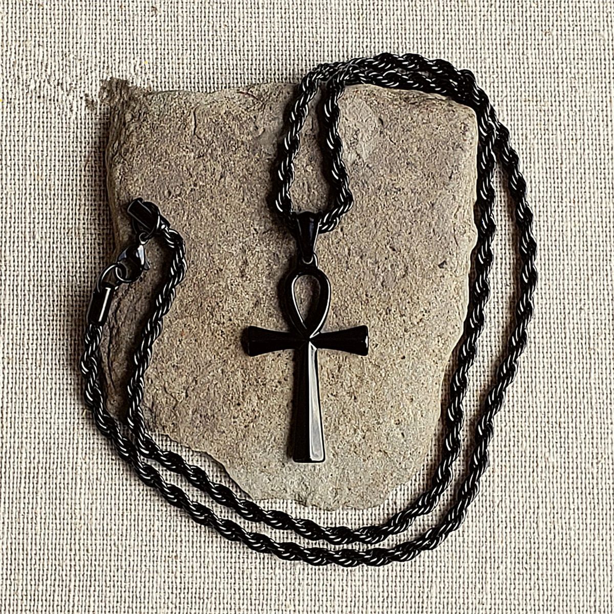 Wholesale waterproof   colorfast retro stainless steel cross pendant necklace