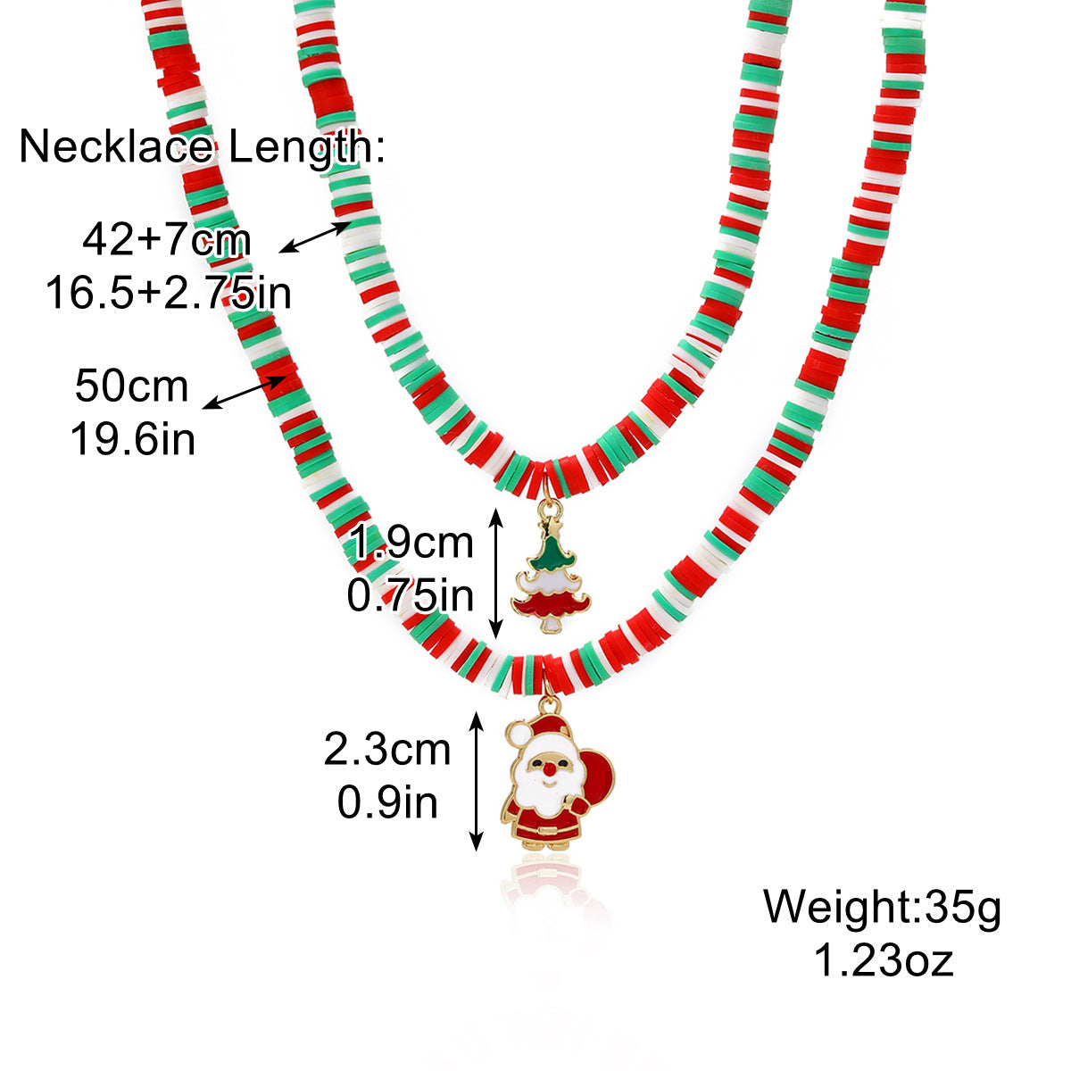 Wholesale Christmas Necklace  Multi-layer Christmas Necklace