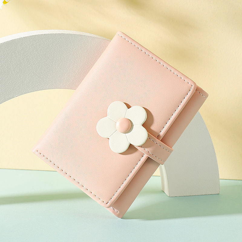 Wholesale short cute small flower wallet