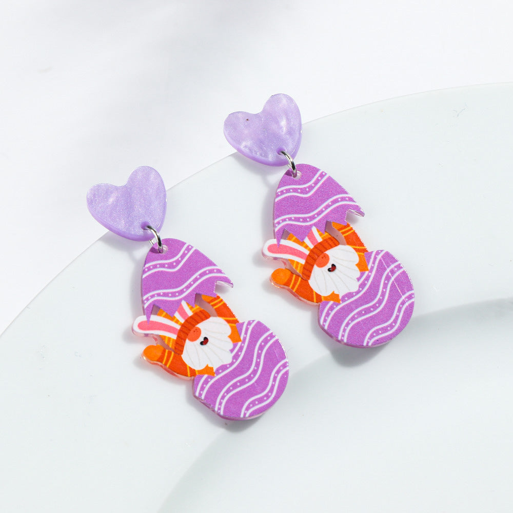 Wholesale Easter Love Bunny Surprise Party Earrings