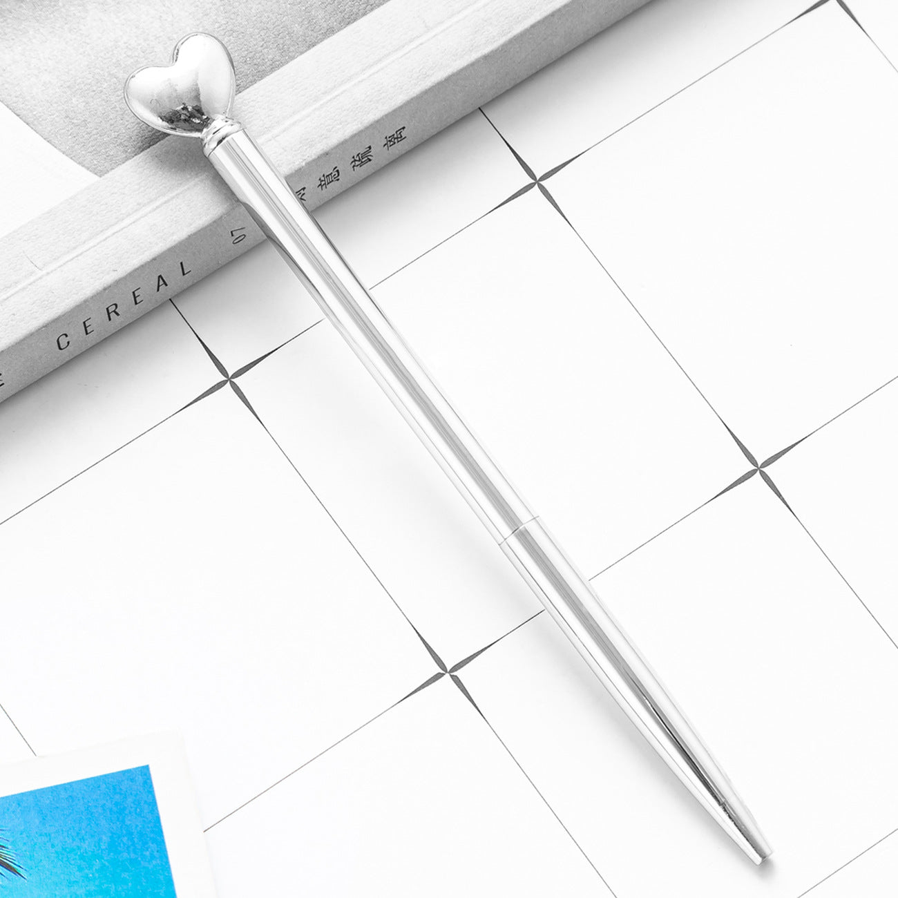 Wholesale Love Shape Ballpoint Pen Metal Pen ACC-PN-HuaHao017