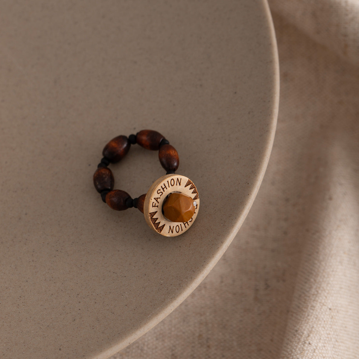 Wholesale Beads Vintage Button Ring