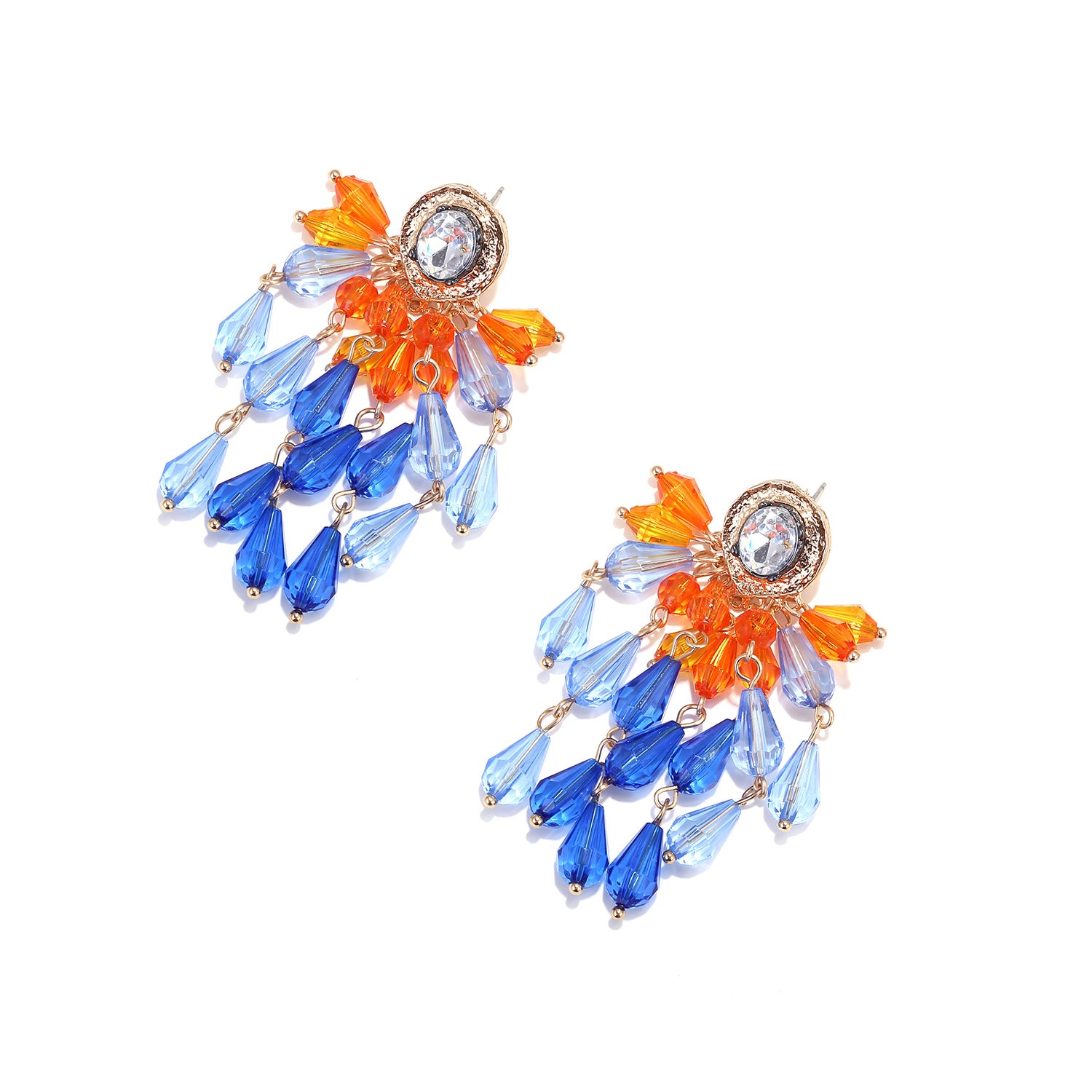 Wholesale Light Luxury Style Long Acrylic Tassel Earrings Fashion Jewelry Accessory for Party or Gift