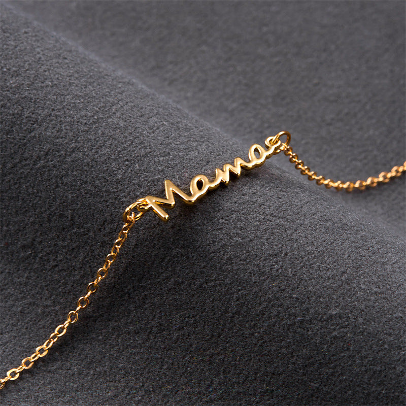 Wholesale  All-match Elegant Mama Letter Bracelet