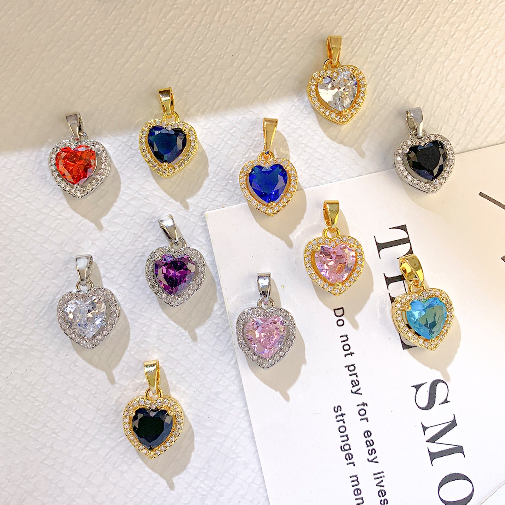 Wholesale Pendant  Colorful Love Pendant Fashion Jewelry