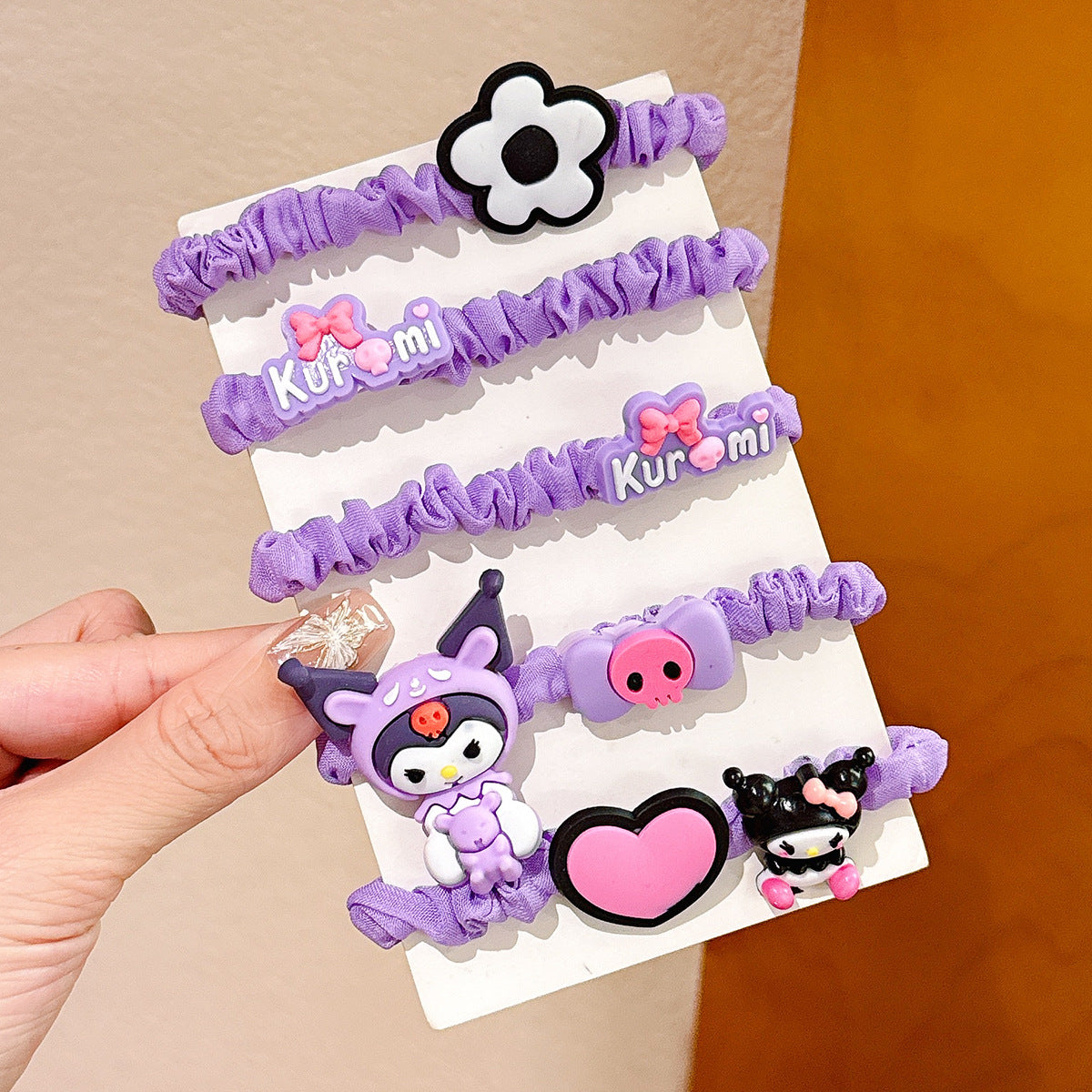 Wholesale 5pcs Children's Cartoon Cute Doll Rope Hair Scrunchies ACCVIP-HS-Huidi013