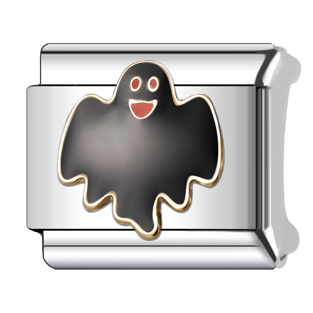 Wholesale Italian Charm Bracelet 9mm DIY 9MM Single Section Creative Stainless Steel Composable Bracelet