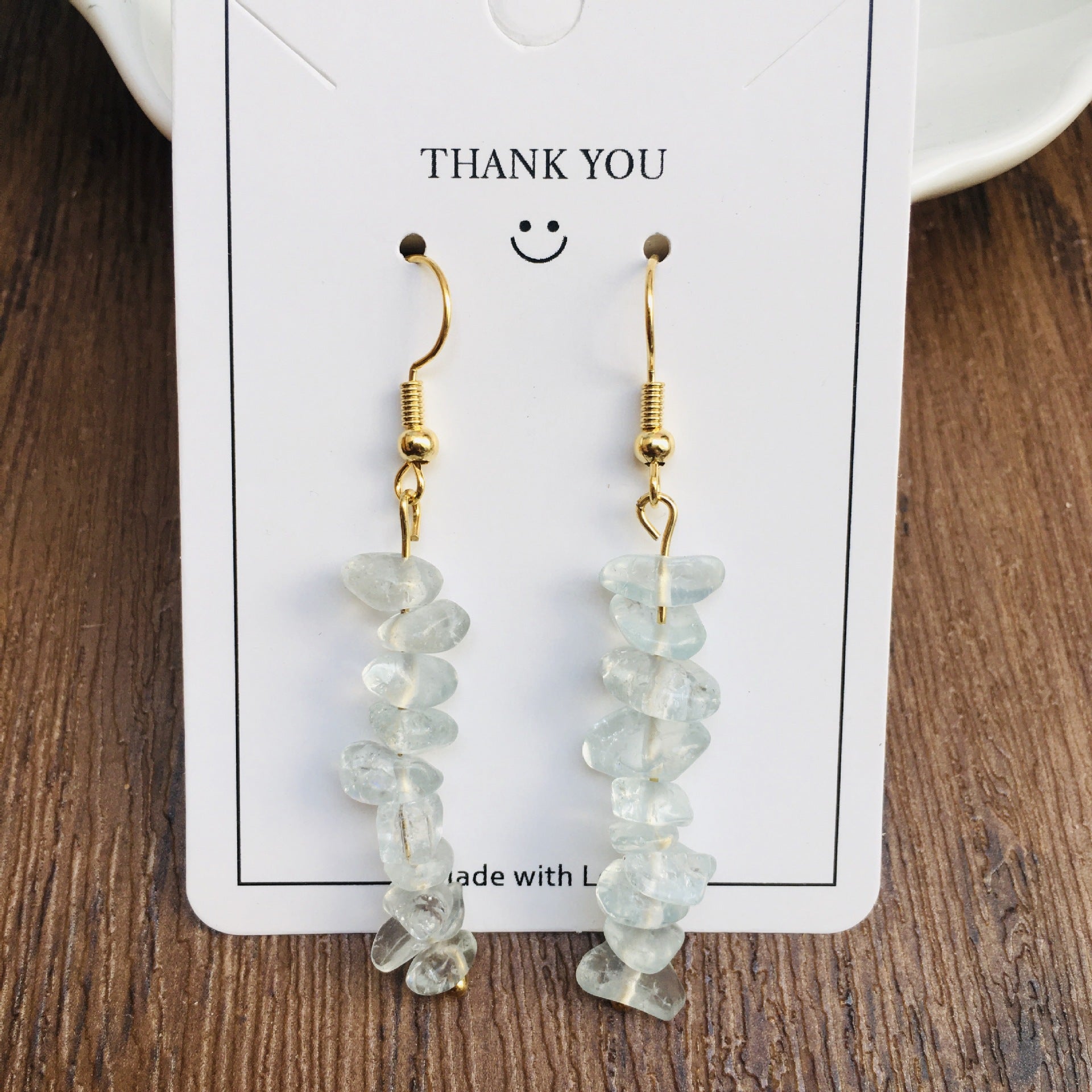 Wholesale Handmade Natural Stone Crystal Beaded Earrings ACC-ES-RongGuan004