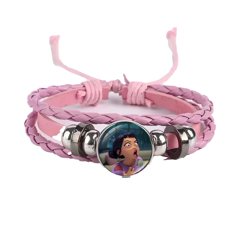 Wholesale  Black Braided Leather Bracelet kpop