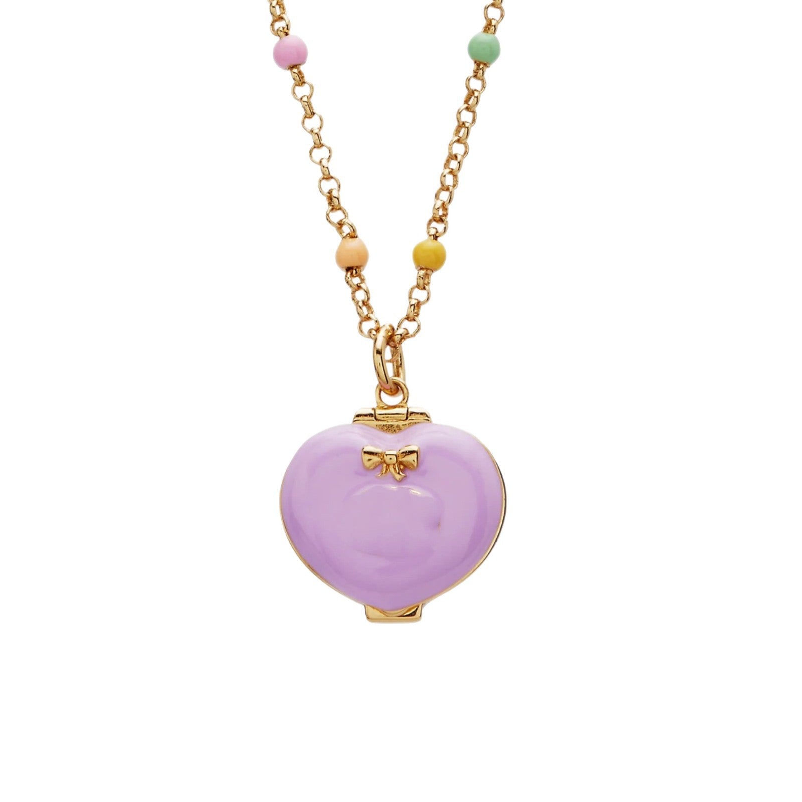 Wholesale Fashion Heart Locket Necklace For Women Copper Pink Gold Plated Cute Star Pendant Jewelry Gift