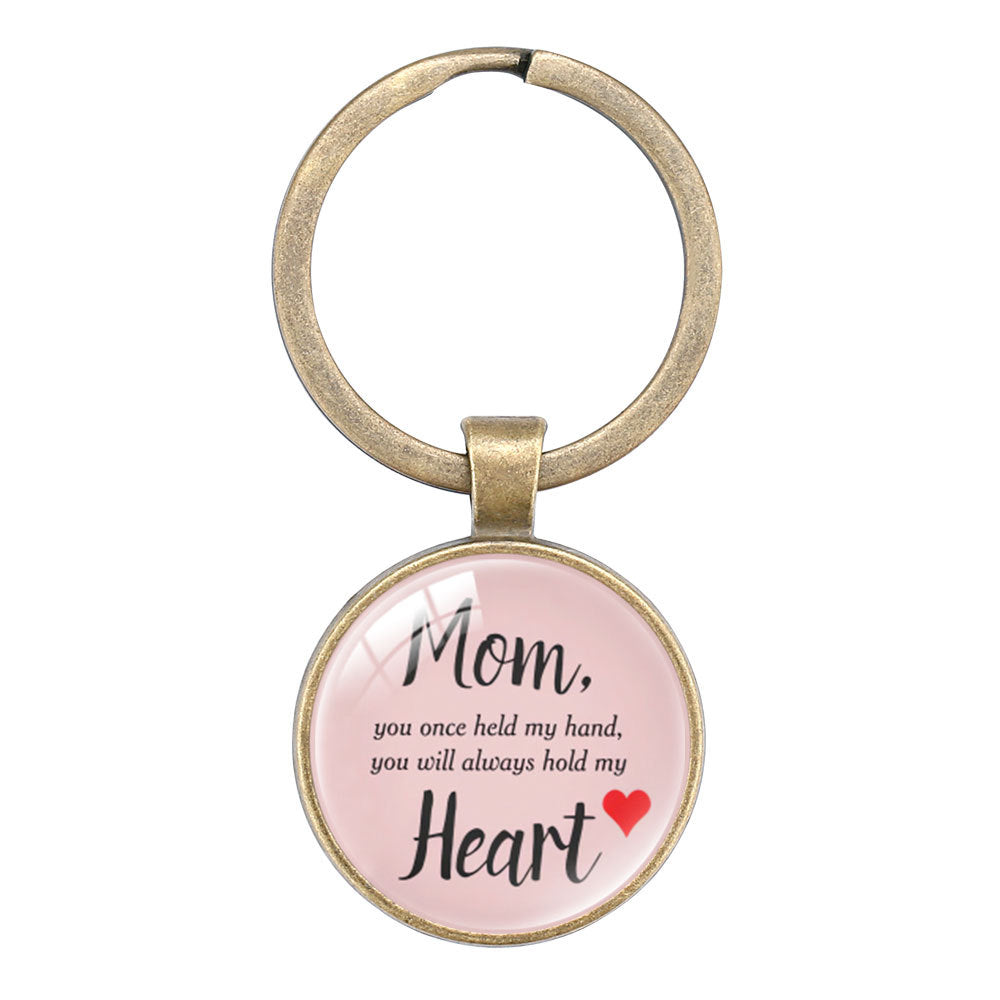 Wholesale Keyring Mom Mother' s Day Glass Keychain
