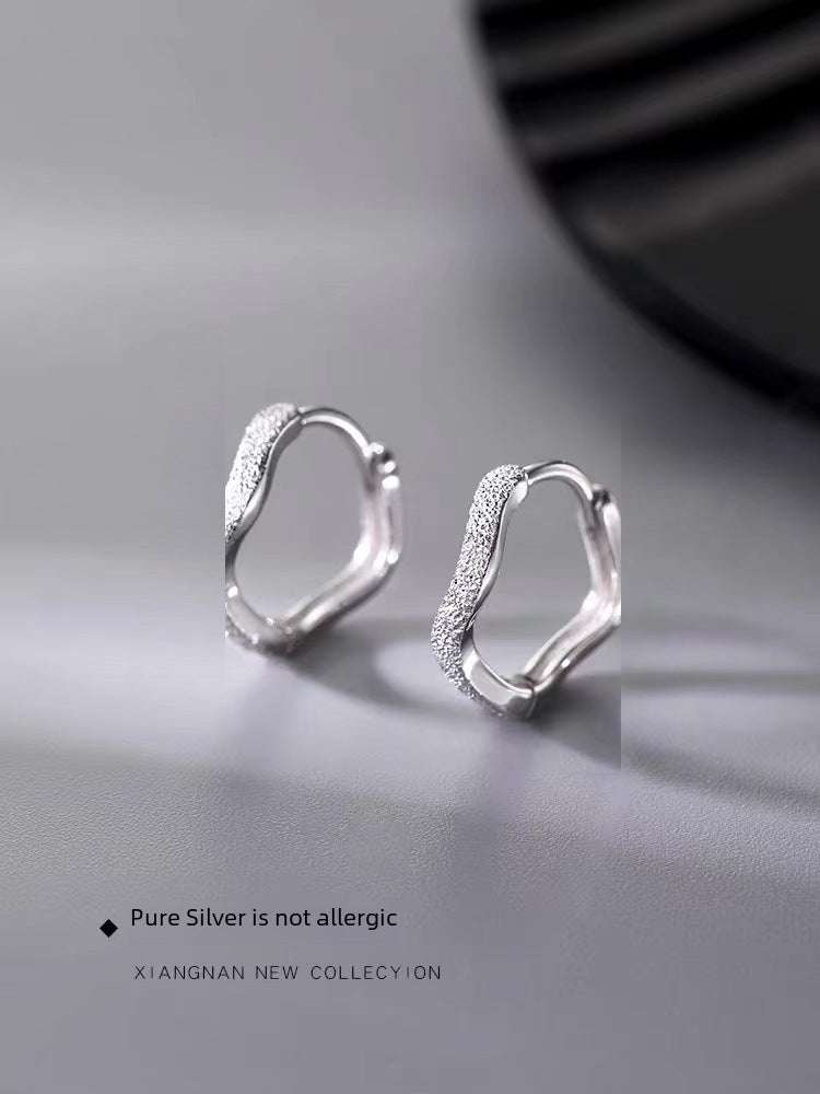 Wholesale 925 sterling silver needle plain earrings