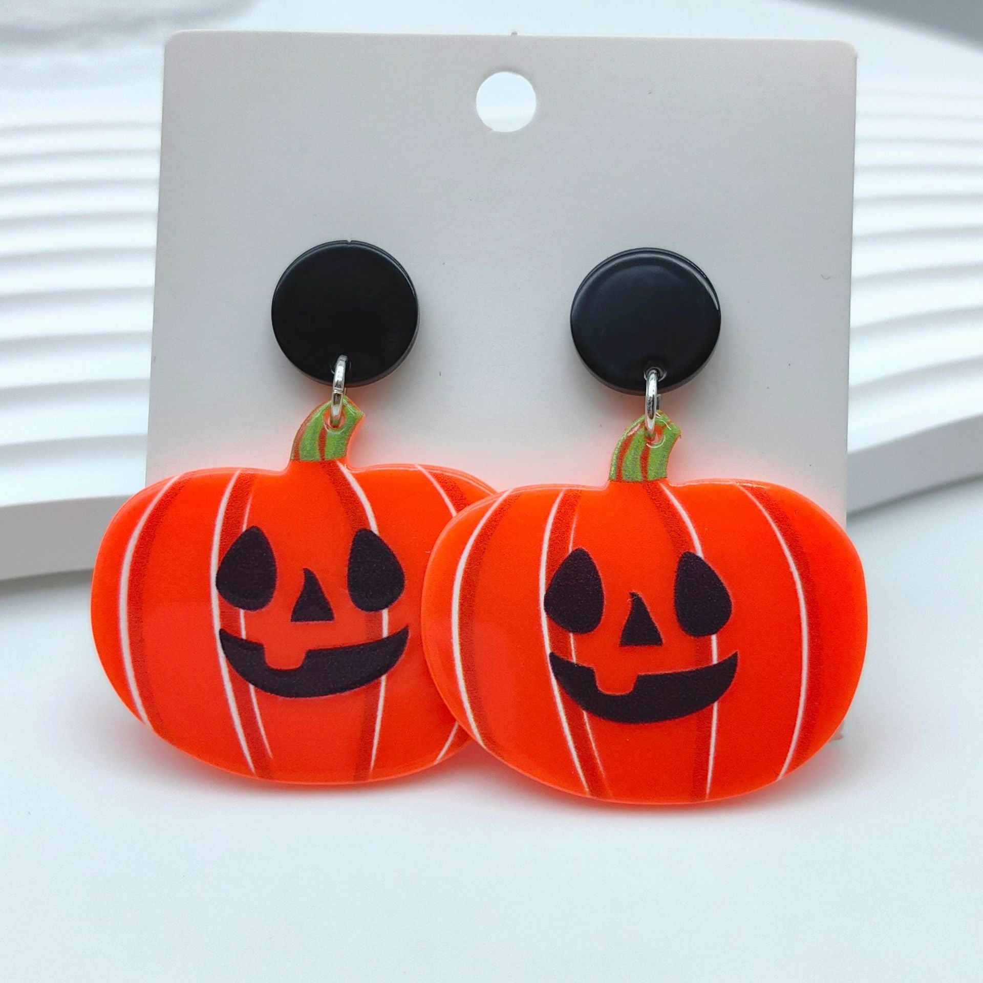 Wholesale Halloween Skull Acetate Acrylic Earrings ACC-ES-Xizhao007