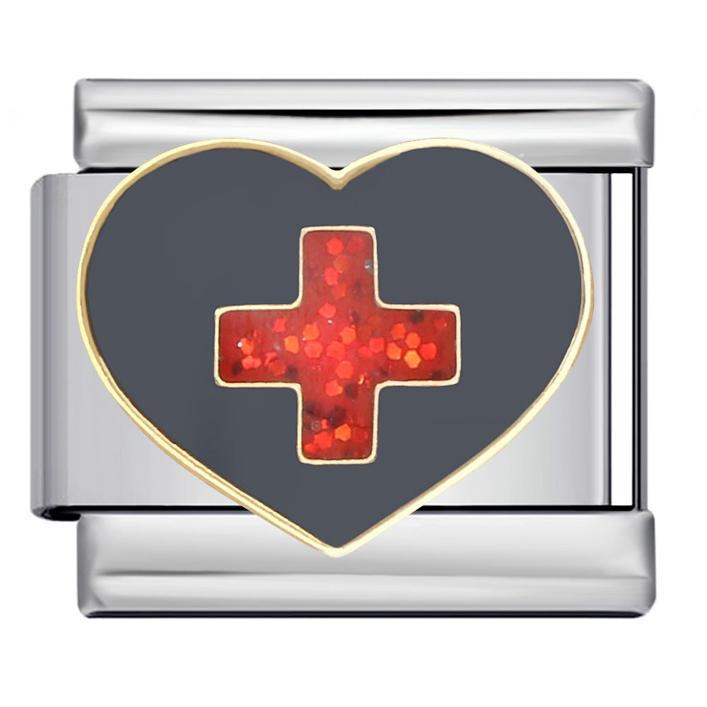 Wholesale Italian Charm Bracelet 9mm DIY Splicing Removable Religious Element Stainless Steel Composable Bracelet