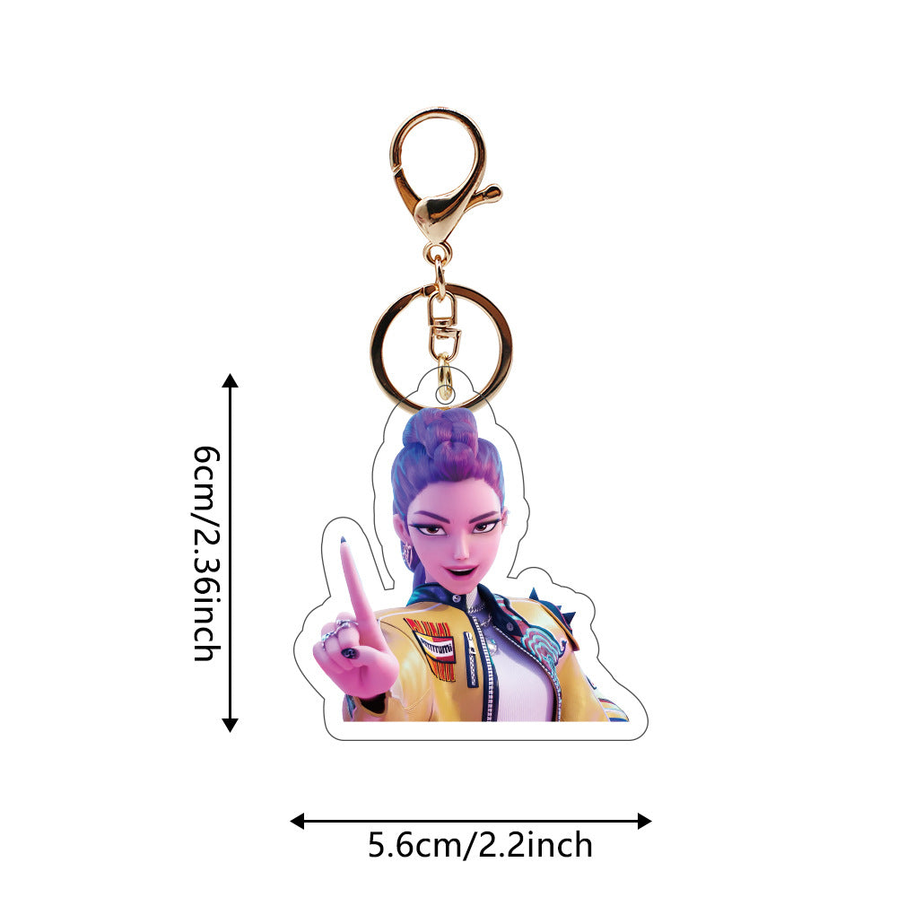 Wholesale  K-pop acrylic pendant Keychains ACCVIP