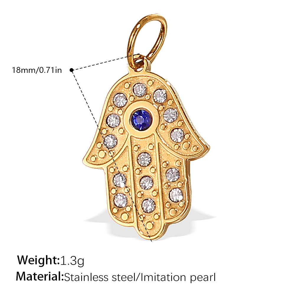 Wholesale DIY  Plated 18K Gold Palm Eye   Charms
