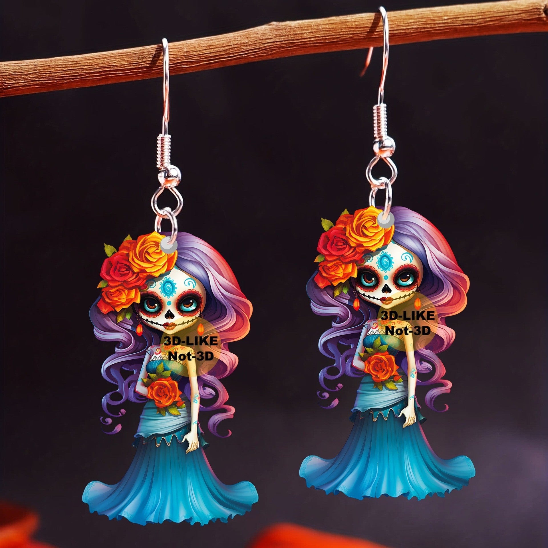 Wholesale Acrylic Ghost Bride Earrings