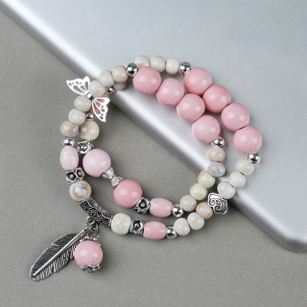 Wholesale Ceramic Bone Porcelain Bead Bracelet ACC-BT-YXH005