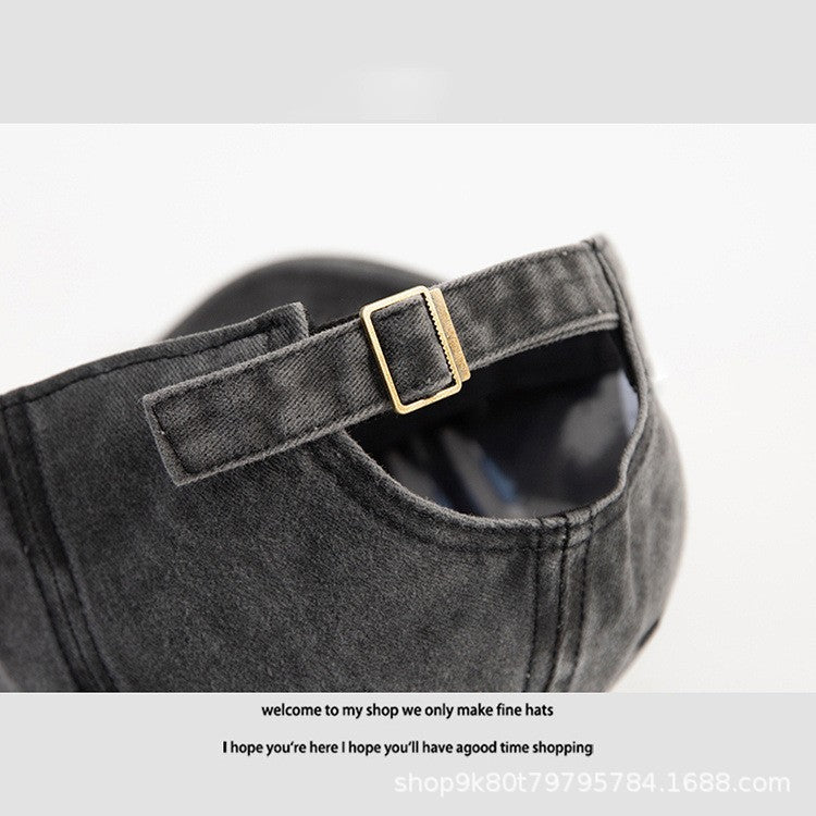 Wholesale  washed cotton printed letters distressed dad hat retro baseball cap