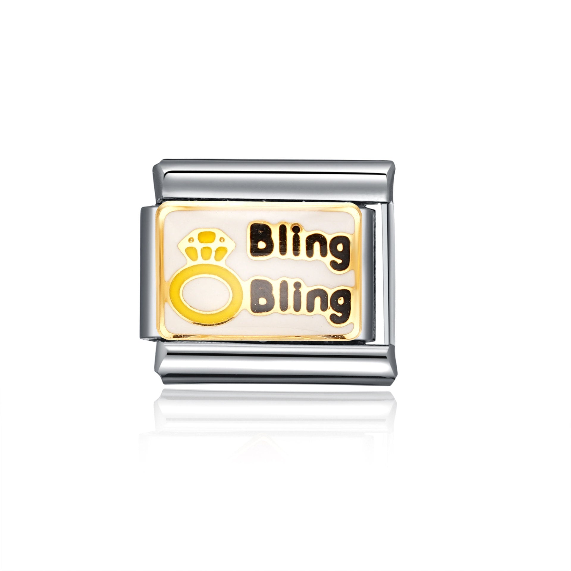 Bracelet de charme italien en gros de 9 mm d'animal d'épissage et de planable en acier inoxydable