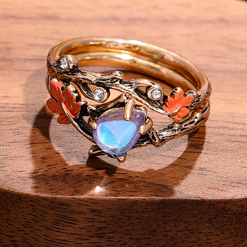 Wholesale  Vintage Antique Gold Branch Maple Leaf Ring
