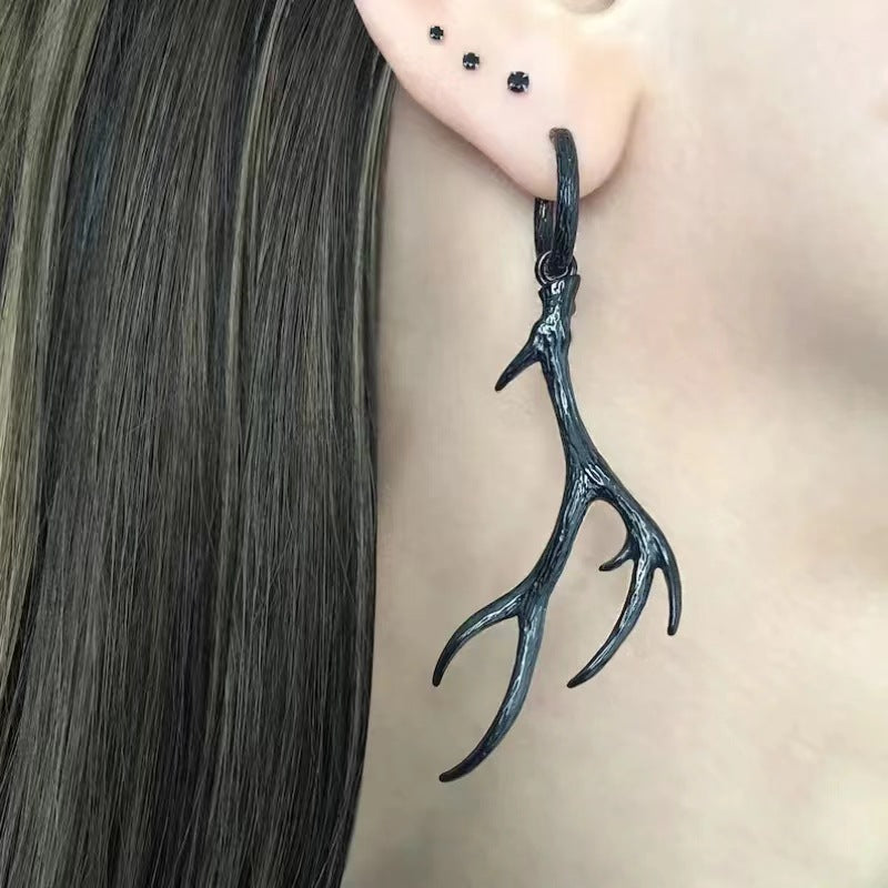 Wholesale  Gothic  Antler Ear Ring  Retro  Earrings