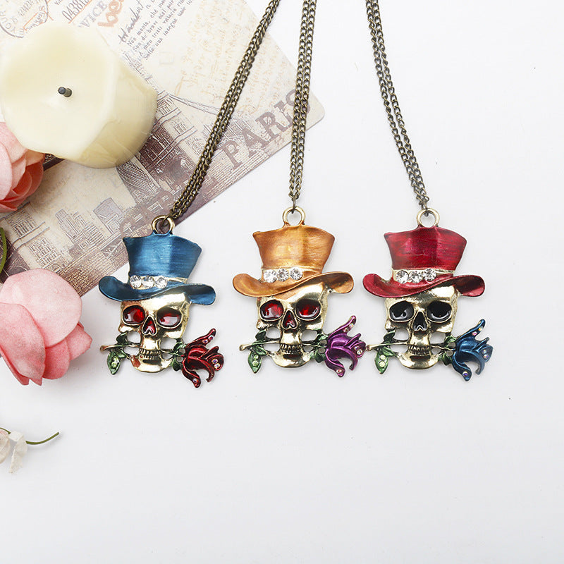 Wholesale Halloween Skull Necklaces ACC-NE-HX002