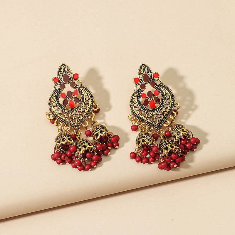 Wholesale Tassel Bohemian Alloy Earrings ACC-ES-KaiQing003