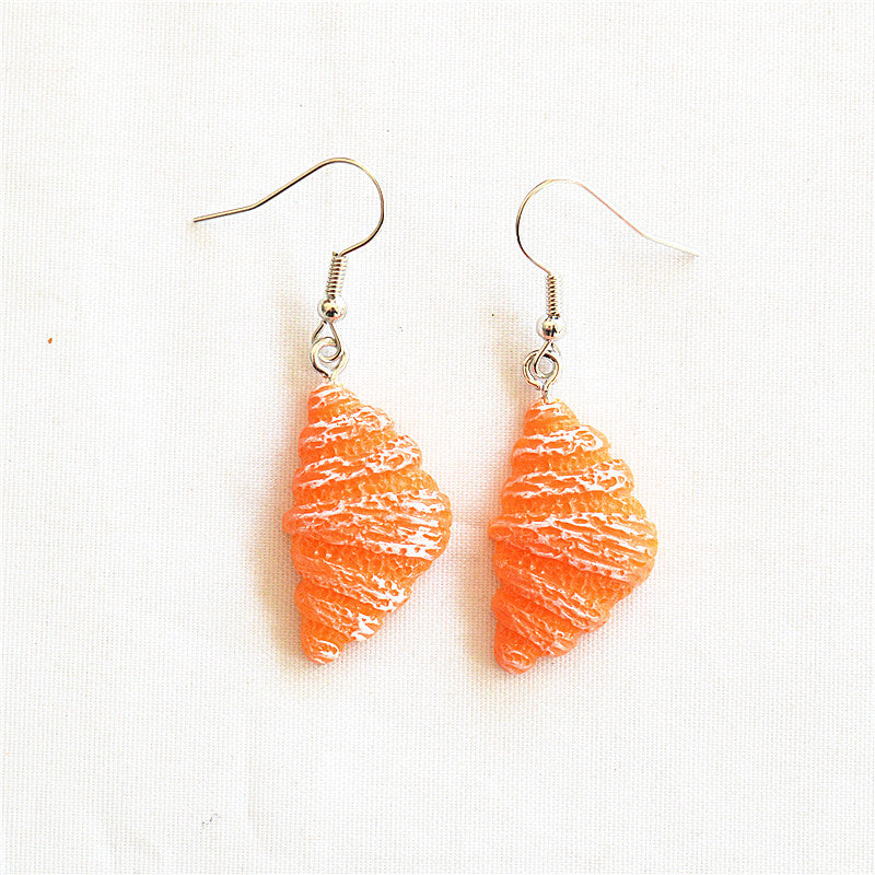 Wholesale Creative Bakery Cake Earrings Resin Bread Earrings ACC-ES-XN016